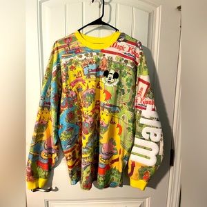 Walt Disney World Vault Spirit Jersey Magic Kingdom map size large